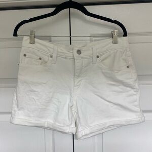 Levi's Women's White Jean Shorts